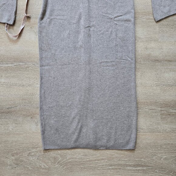 House of CB Yvette Button Front Long Sleeve Dress Wool Blend New With Tags Large - Picture 11 of 17